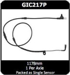 Front Disc Brake Electronic Wear Sensor GIC217P - Protex