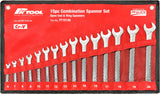 15pc 6mm to 20mm Combination Spanner Set with Roll-Up Pouch – PKTool
