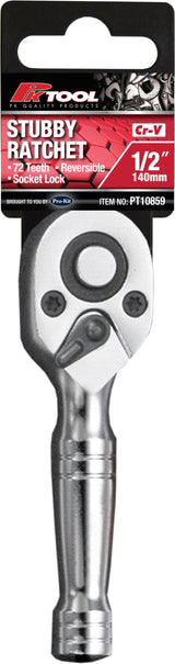 1/2” DR 140mm Stubby Handle Ratchet - PKTool | Universal Auto Spares