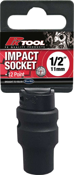 11mm 1/2” Drive 12PT Metric CR-V Impact Socket - PKTool