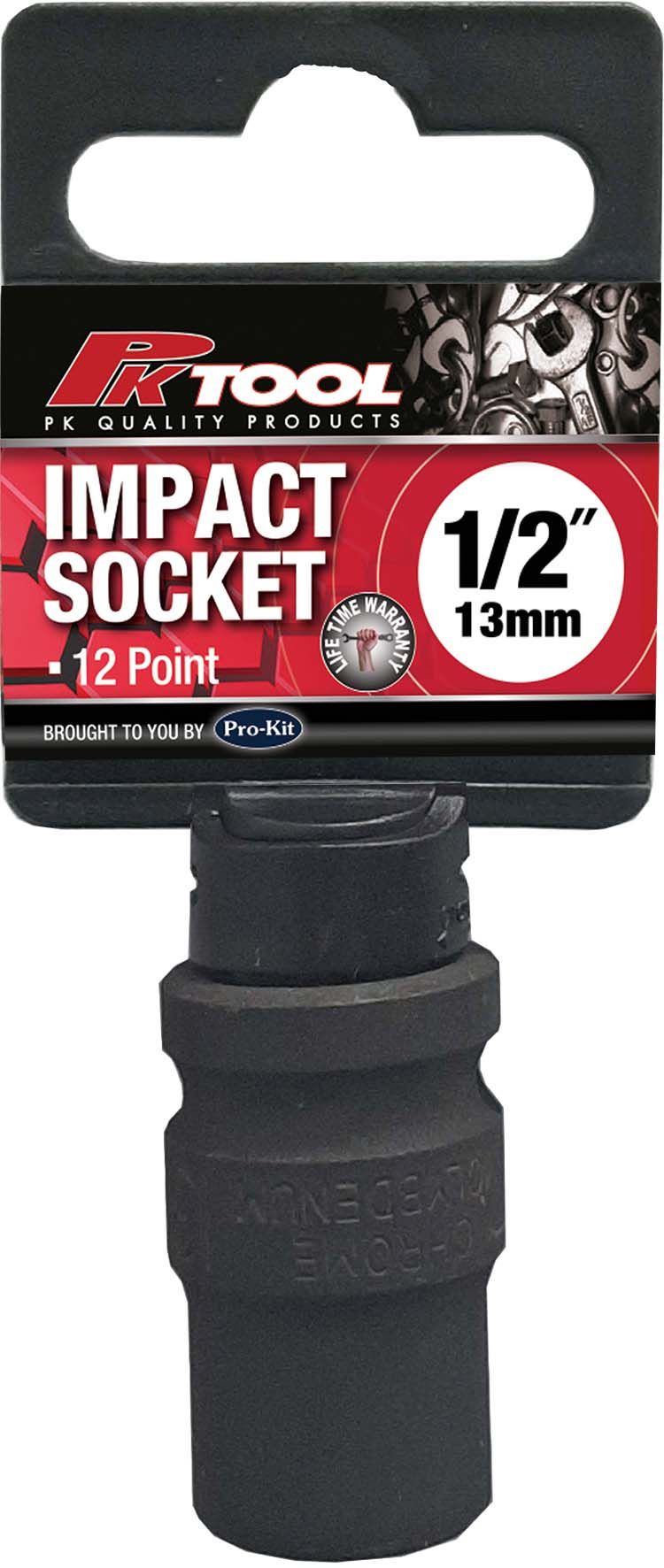 13mm 1/2” Drive 12PT Metric CR-V Impact Socket - PKTool | Universal Auto Spares