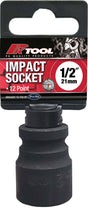 21mm 1/2” Drive 12PT Metric CR-V Impact Socket - PKTool | Universal Auto Spares