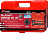 3 Pieces Impact Extension Bar Set - PKTool