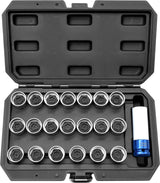 21 Piece For BMW Locking Wheel Nut Socket Set - PKTool