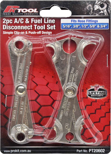 2 Piece A/C & Fuel Line Disconnect Tool Set - PKTool