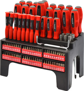 100pc Screwdriver Set with Handy Storage Rack - Pro-Kit | Universal Auto Spares