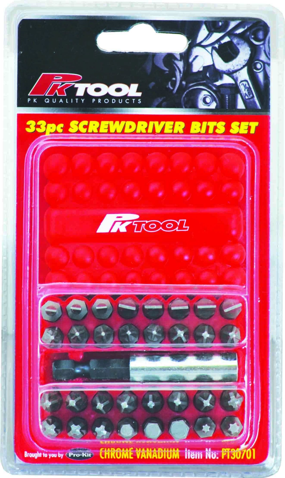 1/4” Hex Screwdriver, Hex & Star Bits Set - PKTool