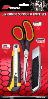 3 Piece Combo Scissor & Knife Set - PKTool | Universal Auto Spares