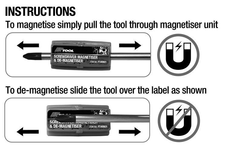 Screwdriver Magnetiser & De-Magnetiser - PKTool | Universal Auto Spares