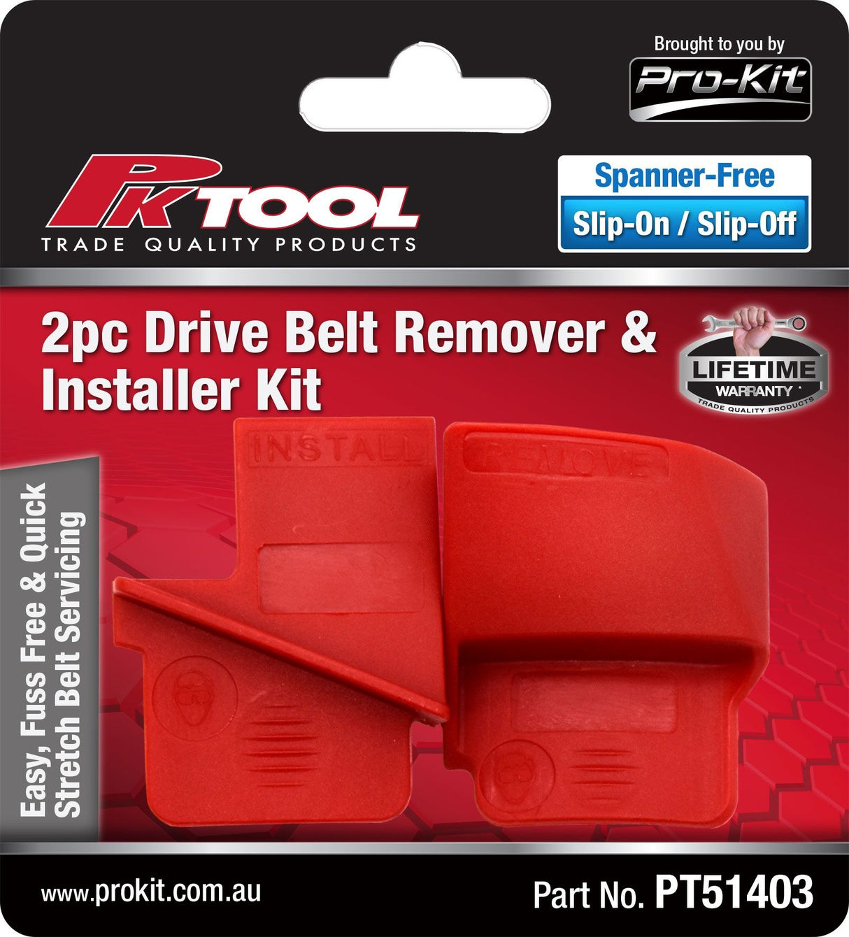 2pc ABS Drive Belt Remover & Installer Kit - Prokit