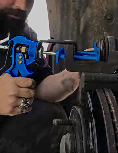 Dual Piston Disc Brake Pad Spreader Heavy-Duty Ratcheting Caliper - PKTool | Universal Auto Spares