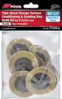 10 Piece 40 Grit Aluminium Oxide Sanding Discs - PKTool | Universal Auto Spares
