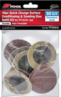 10 Piece 80 Grit Aluminium Oxide Sanding Discs - PKTool | Universal Auto Spares