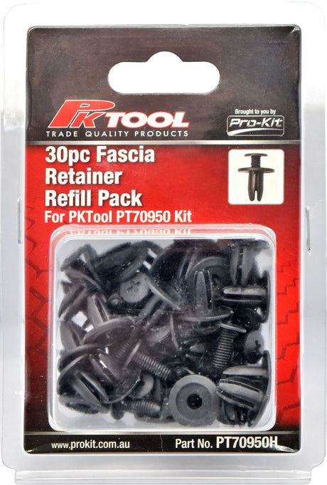 30pc Trim Clips Refill Pack Fascia Retainer (C05) - PKTool | Universal Auto Spares