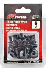 15pc Trim Clips Refill Pack Push-Type Retainer (B35) - PKTool | Universal Auto Spares