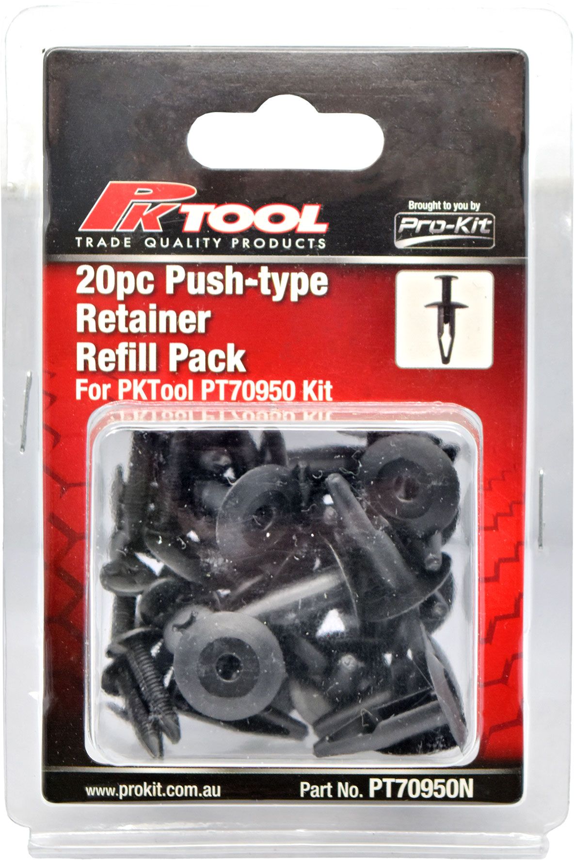20pc Trim Clips Refill Pack Push-Type Retainer (XB59) - PKTool | Universal Auto Spares