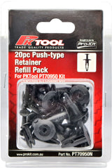 20pc Trim Clips Refill Pack Push-Type Retainer (XB59) - PKTool | Universal Auto Spares
