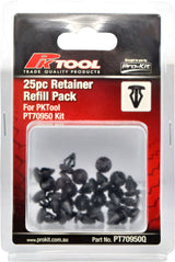 25pc Trim Clips Refill Pack All Purpose Retainer (F92) - PKTool | Universal Auto Spares
