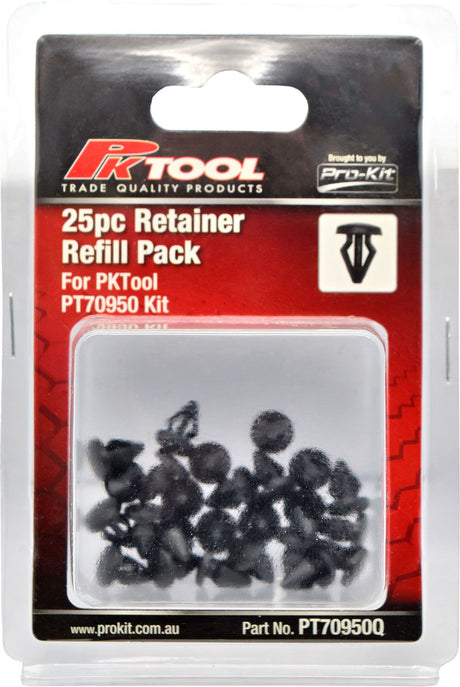 25pc Trim Clips Refill Pack All Purpose Retainer (F92) - PKTool | Universal Auto Spares