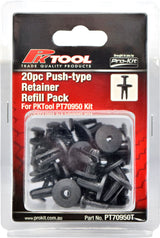 20pc Trim Clips Refill Pack Push-Type Retainer (B105) - PKTool | Universal Auto Spares