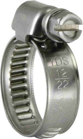 9mm Wide Stainless Steel Worm Drive 12-20mm Hose Clamp 10 Pieces - PKTool