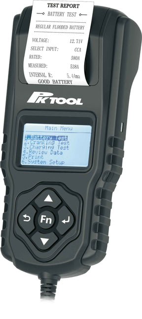 12V/24V Electronic Battery Tester & Analyzer with Built-In Thermal Printer - Charge