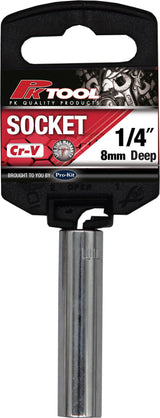1/4" DR 8mm Deep Socket - PKTool