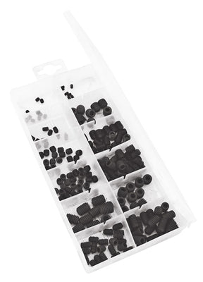 200pc Metric, Flat Point, Set Screw With Hex Socket Assortment Set - PKTool