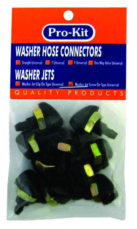 Washer Jet 10 Pieces Set Screw On Type Universal - Pro-Kit | Universal Auto Spares