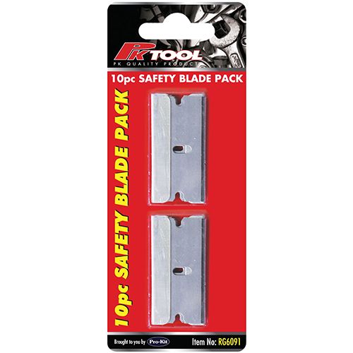 10 Pieces Safety Scraper Blade Pack - PKTool | Universal Auto Spares