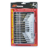 16 Pieces Phillips, Blade, Hex Precision Screwdriver & Mini Socket Set - PKTool