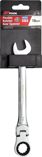 16mm Flexible Ratchet Gear Spanner – High Quality Metric Cr-V Ring Spanner – PKTool | Universal Auto Spares