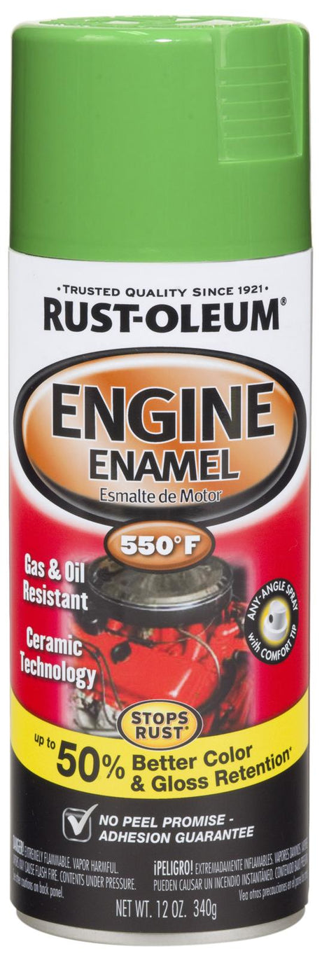 Engine Enamel Grabber Green 550°F Spray Paint 340g - Rust-Oleum | Universal Auto Spares