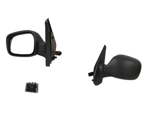 Electric Door Mirror (LHS with Heating) Black Renault Kangoo F76 2004 - 2010 RNKG-DOM-02L - Sterling