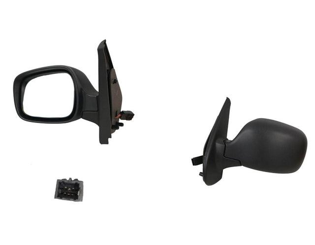 Electric Door Mirror (LHS with Heating) Black Renault Kangoo F76 2004 - 2010 RNKG-DOM-02L - Sterling