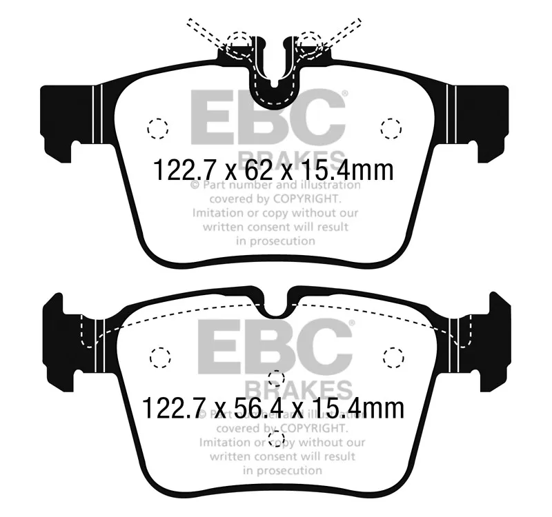 Ultimax Brake Pad Set Rear DPX2215 - EBC