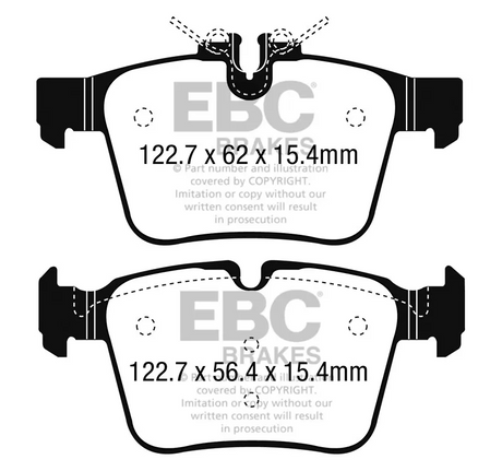 Ultimax Brake Pad Set Rear DPX2215 - EBC