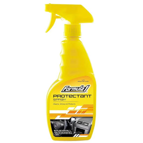 Protectant Cleans Shines Protects Plastic Vinyl Rubber UV 473ml - Formula 1 | Universal Auto Spares