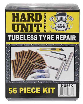 Tyre Sealer Repair Kit 56 Piece Tubeless Tire - HARD UNIT
