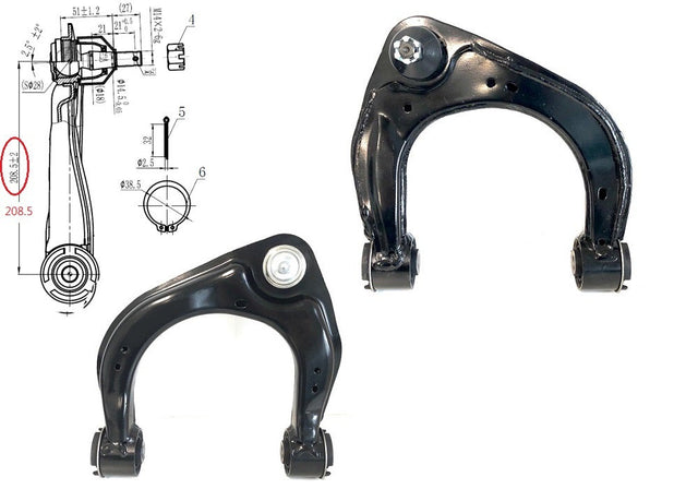 Front Upper Control Arm (RHS) with Ball Joint Mazda BT-50 UP 2011 - 2015 SCA-MZ154710R - Sterling