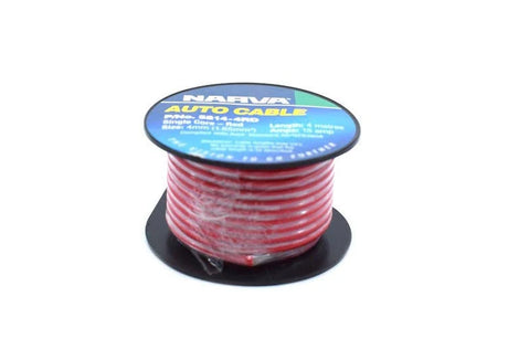 Cable Single Core 4mm 15A 4M Red - Narva | Universal Auto Spares