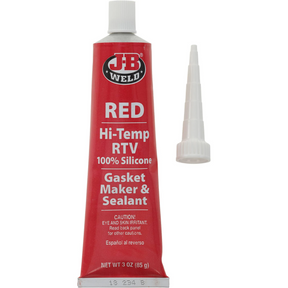 Hi-Temp Sealant Silicone Red Gasket Maker RTV 2 Sizes - J-B Weld 85g