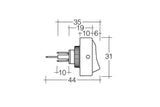 Rocker Switch Off/On SPST Amber LED 30A at 12V - Narva | Universal Auto Spares