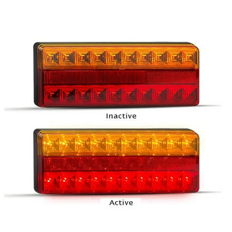 12/24V LED Stop/Tail/Indicator/Reflector 28cm Cable Blister - LED AutoLamps