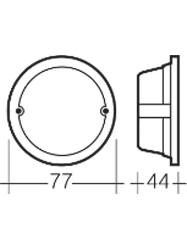 Rear Stop/Tail Licence Plate Lamp - Narva