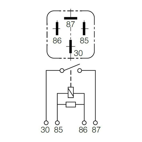 12V 40A Normally Open 4 Pin Relay 1 Piece - Narva | Universal Auto Spares