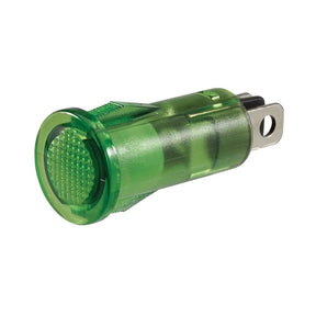 Pilot Light LED Green 12V Blade Terminals Push Fit Design - Narva