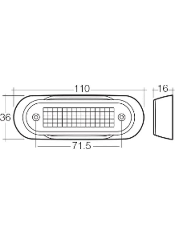 10-30V Model 8 LED Front End Outline Marker Lamp - Narva | Universal Auto Spares