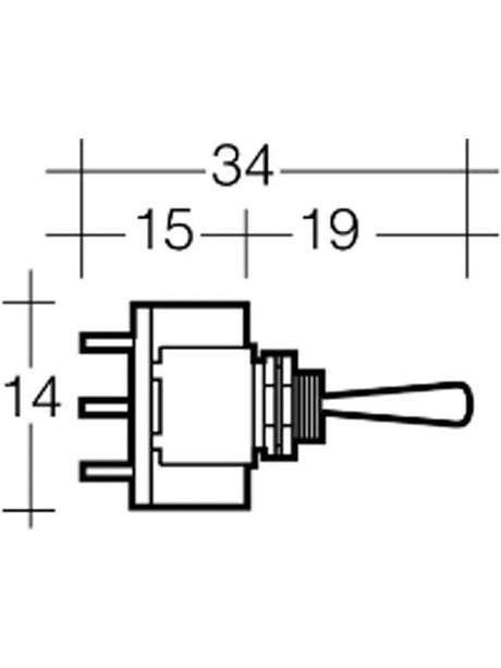 Micro Off/On Toggle Switch 20A at 12V - Narva | Universal Auto Spares