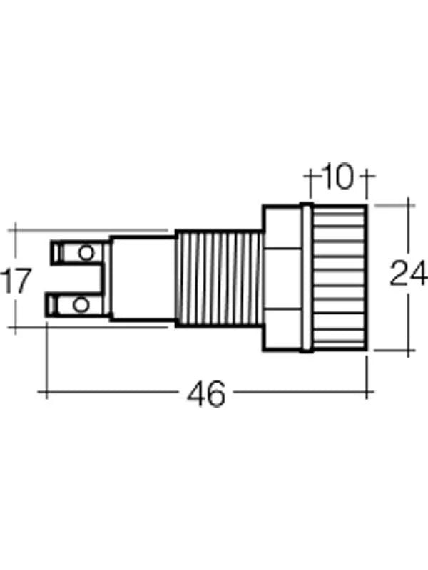 Pilot Light Incandescent Red 12V Screw on Terminals - Narva | Universal Auto Spares